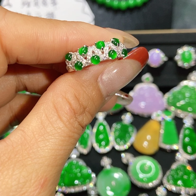 【闪购商品】翡翠戒指未镶嵌天然翡翠