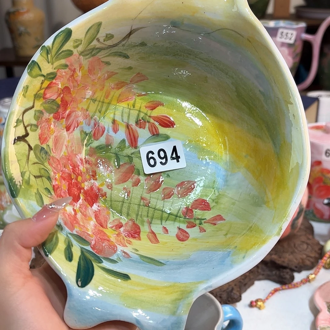 景德镇手绘高温釉下彩陶瓷茶具