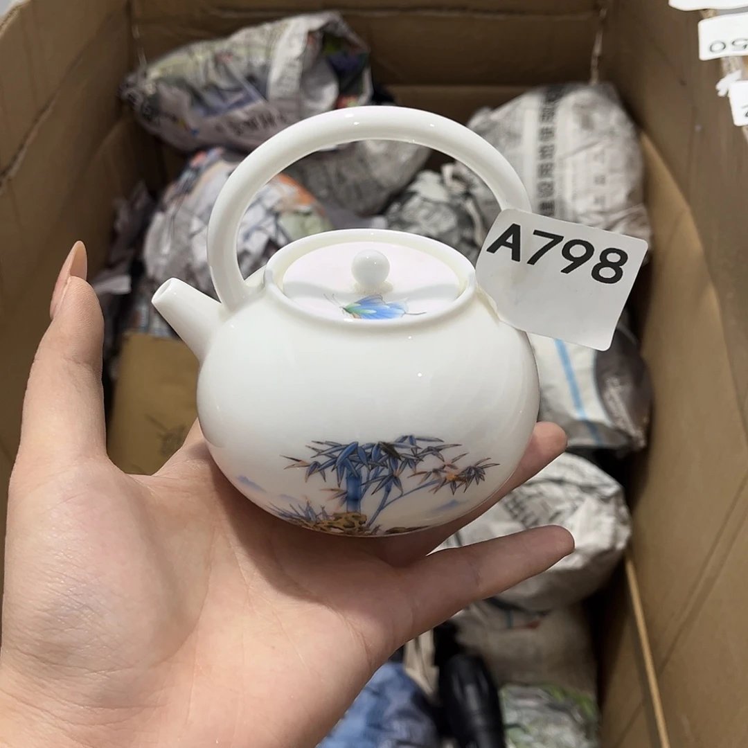 瓷片茶摆件工艺品摆件666