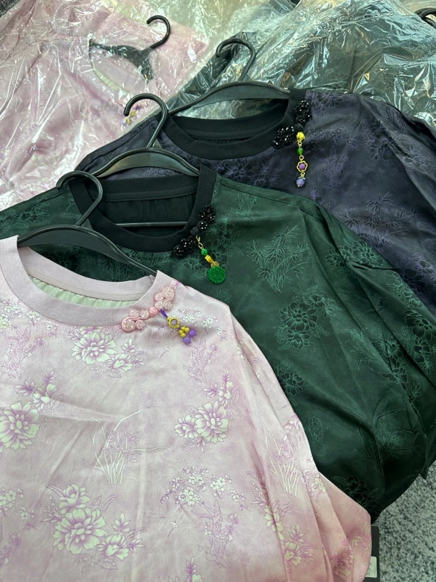 《GZZY》高品质好面料 缎面提花休闲新中式衫#9258