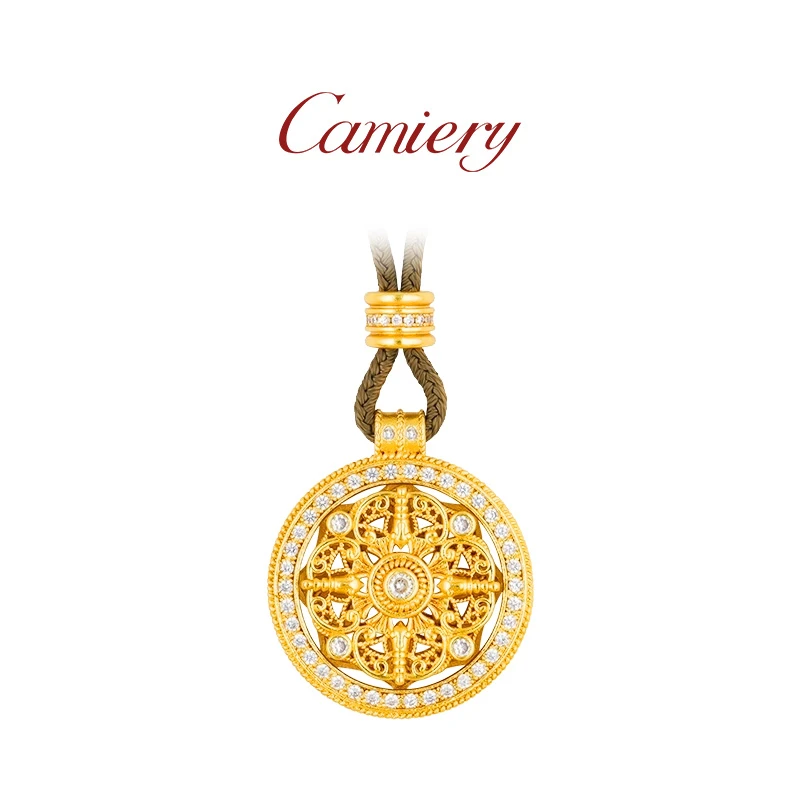 CAMIERY 新中式十字杵罗盘项链经典百搭