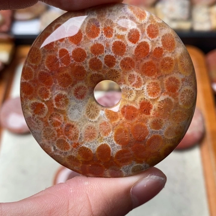 硅化玉颈饰未镶嵌静**开