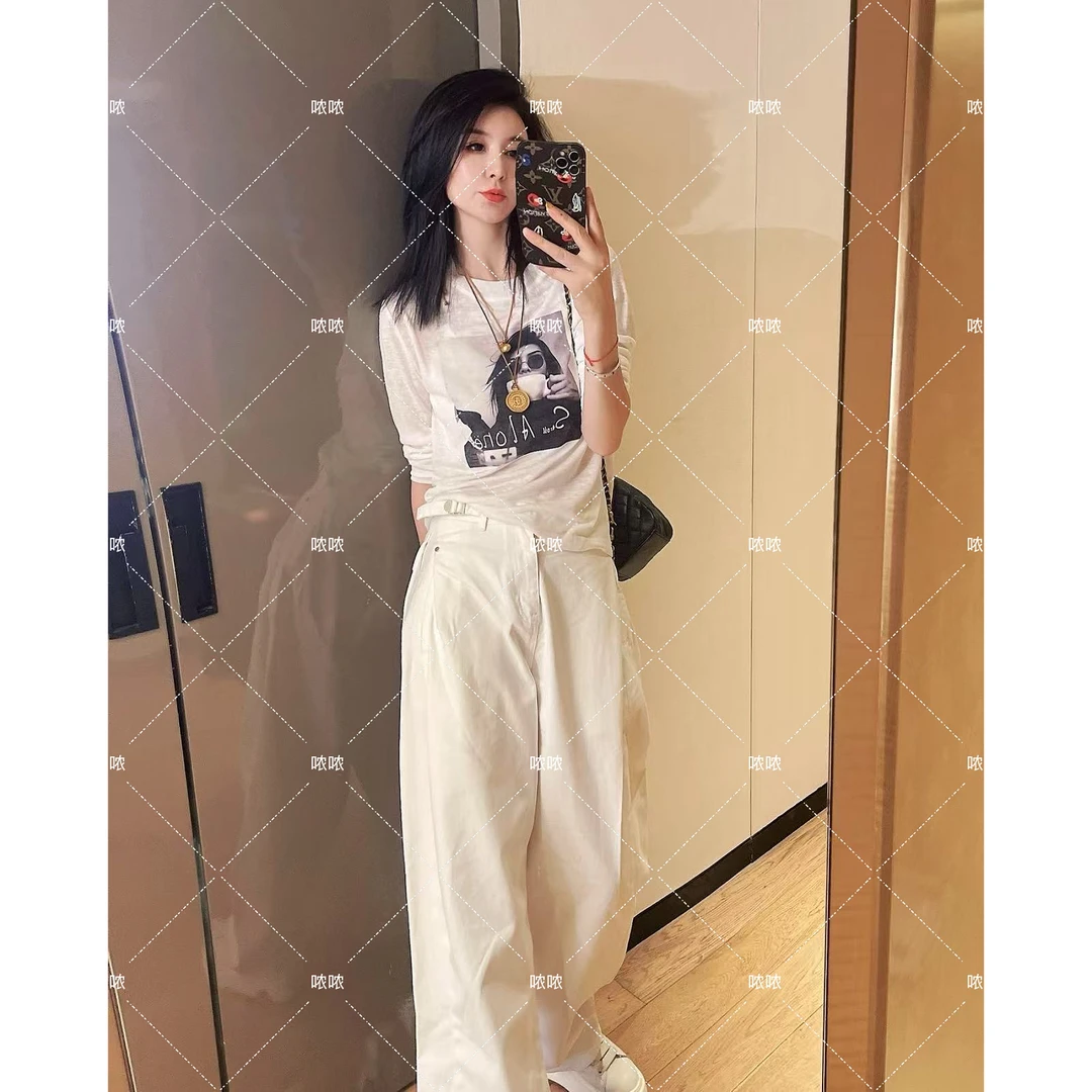 哝NONG【咖啡女孩】-2025早秋新款后背字母咖啡女孩长袖上衣0792763