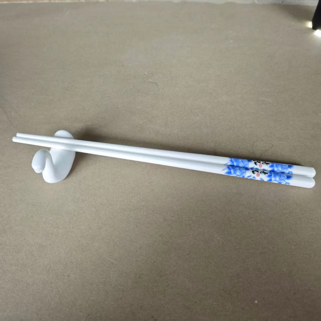 A731①】青花釉下彩骨瓷筷子6/10双唐山骨瓷家用餐具