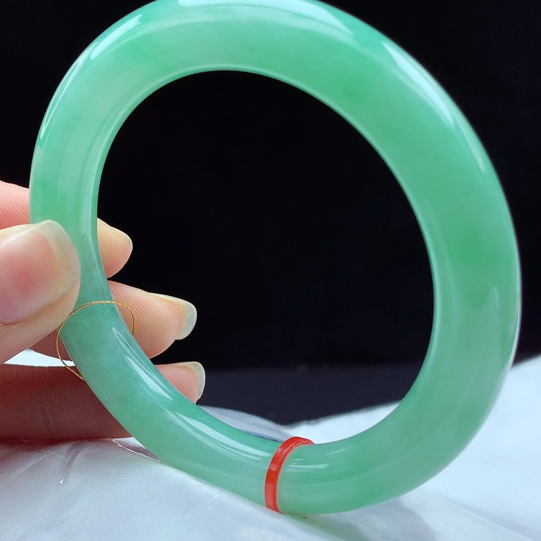 未镶嵌手镯翡翠56圆镯711