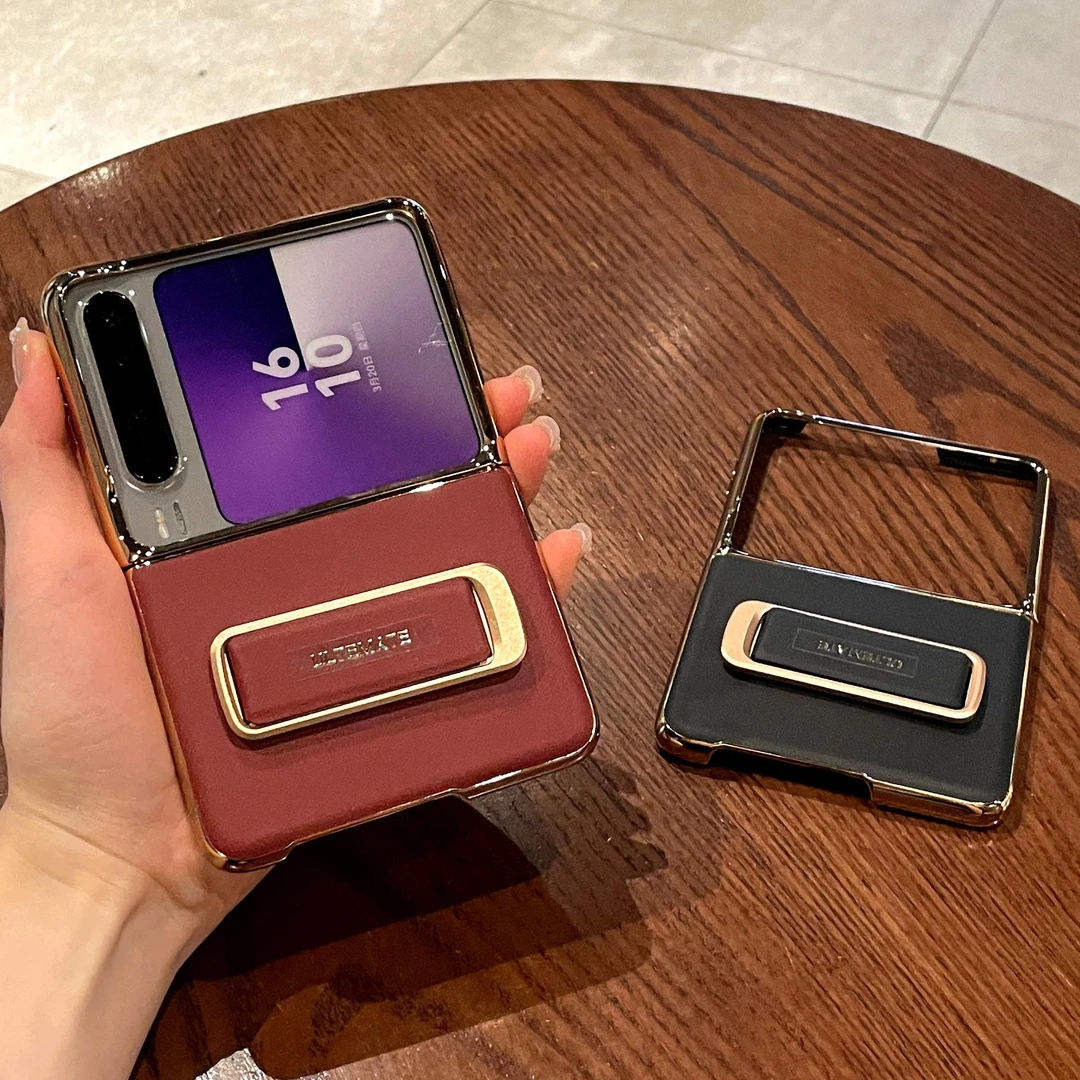 适用华为purax手机壳新款折叠屏高级感奢华商务真皮腕带purax典藏