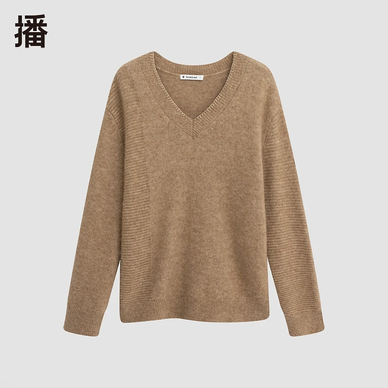 【达人专属】播时尚休闲圆领套头舒适百搭毛衫BDQ4SD1019