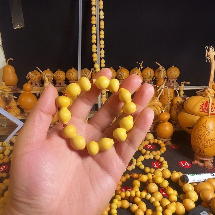 麻**锅2.9尺寸葫芦手串八宝