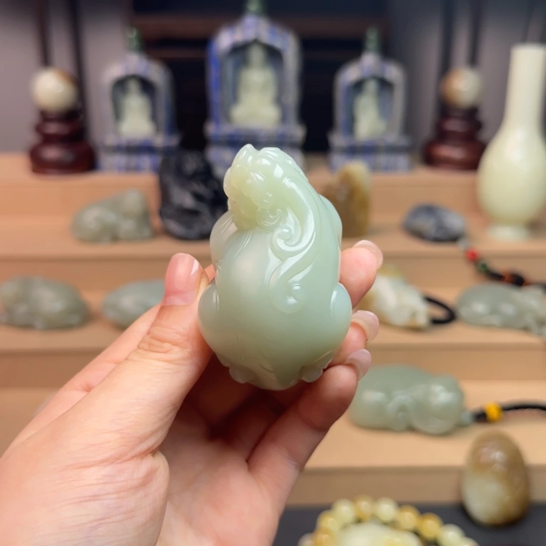 和田玉未镶嵌挂件众**合