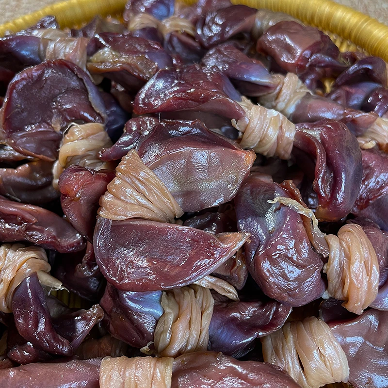 安徽腊味咸货鸭胗结腌制咸香入味卤味零食咸鸭胗农家传统下酒下饭