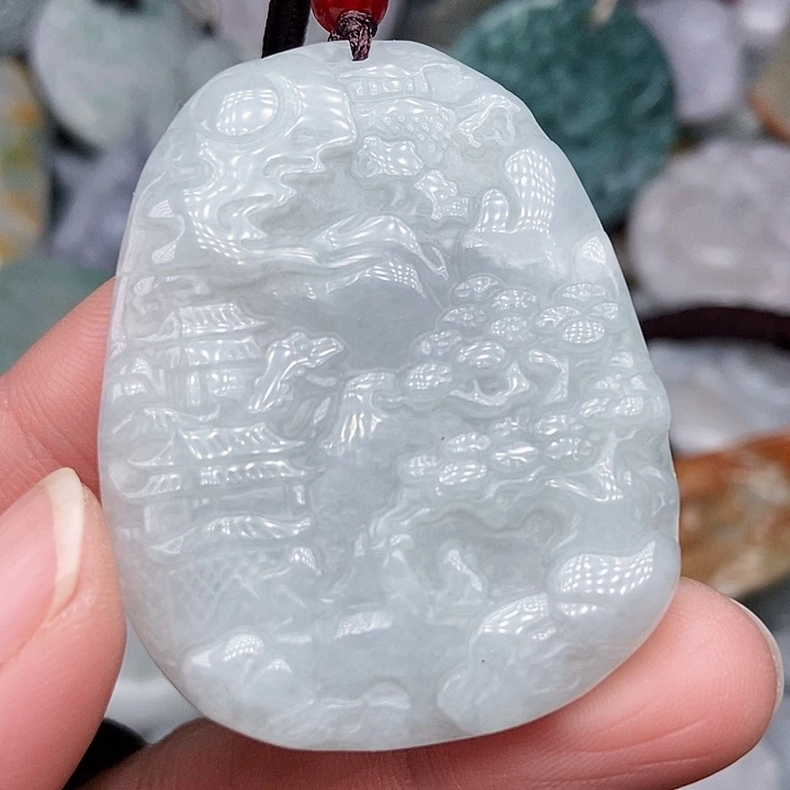 颈饰未镶嵌翡翠翡翠