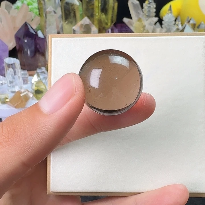 未镶嵌珠宝半成品水晶茶晶球