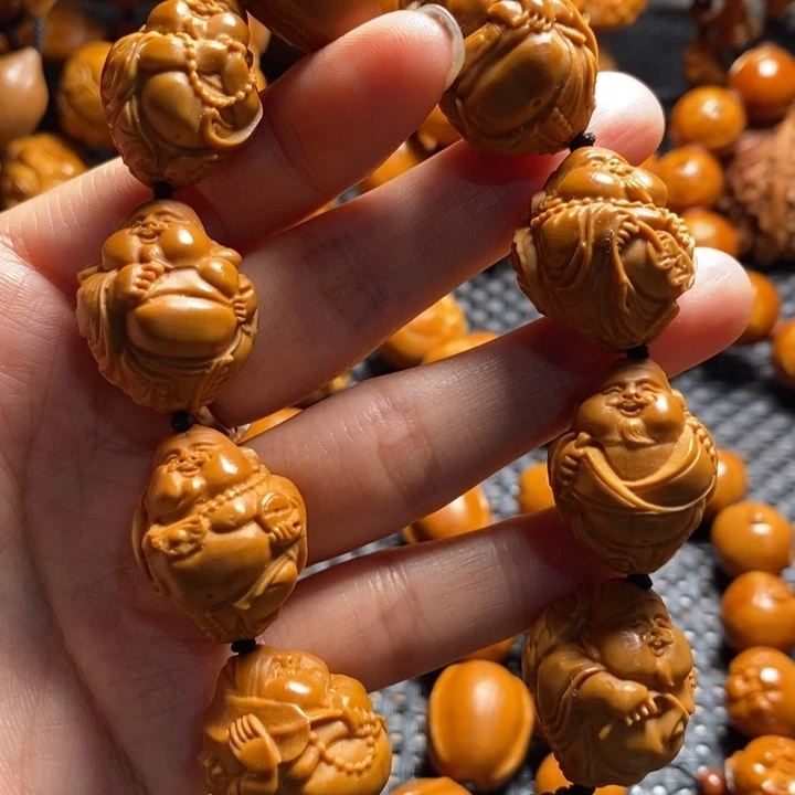 吊坠橄榄核瑞兽财神