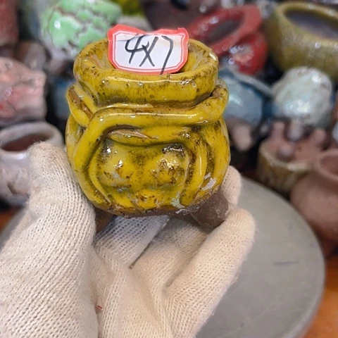 粗陶花盆手工花盆制作