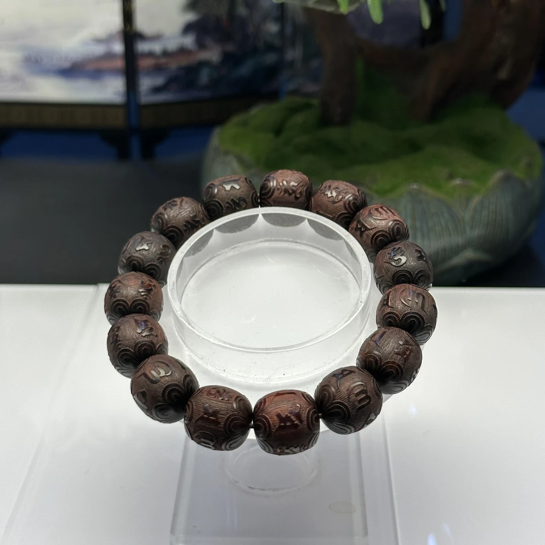 GXCX-2619 小叶手串  约：14mm*15颗