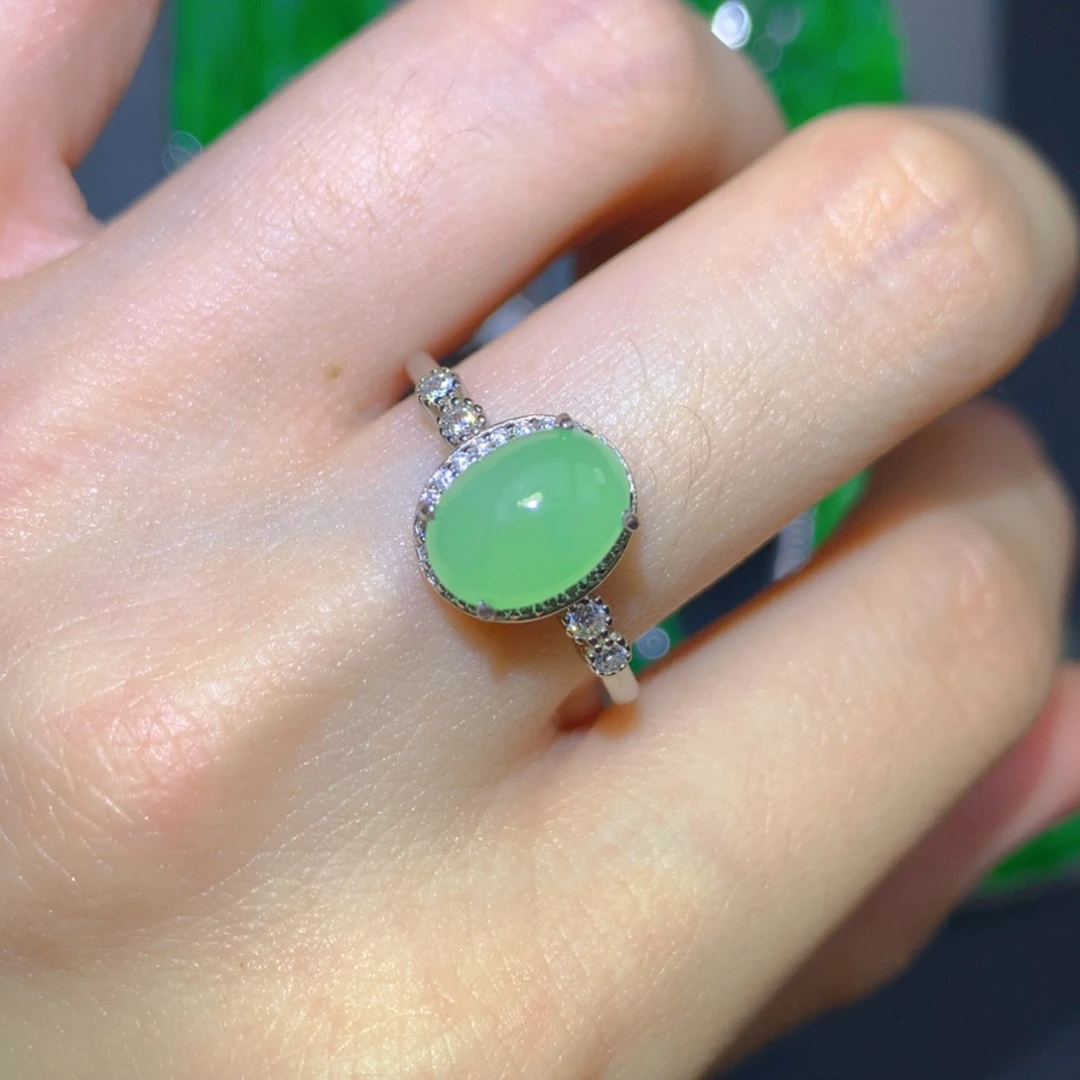 【闪购商品】翡翠戒指银S925镶嵌11111