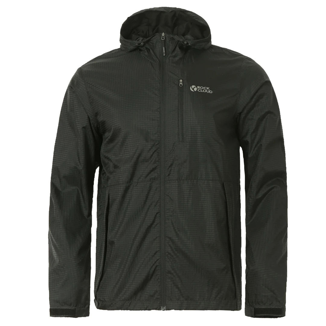 春秋连帽运动夹克男士休闲外套透气防风防泼水神衣