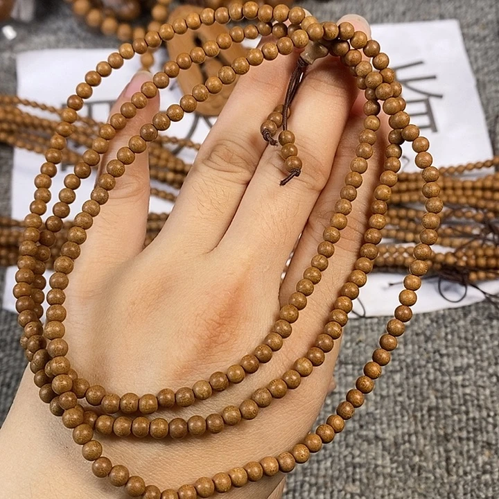 果***冻檀香木手串/手链老山檀香黑肉0.4/216圆珠