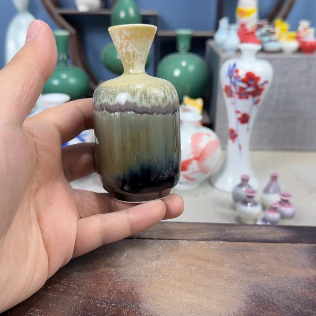 陶瓷手工小花器摆件