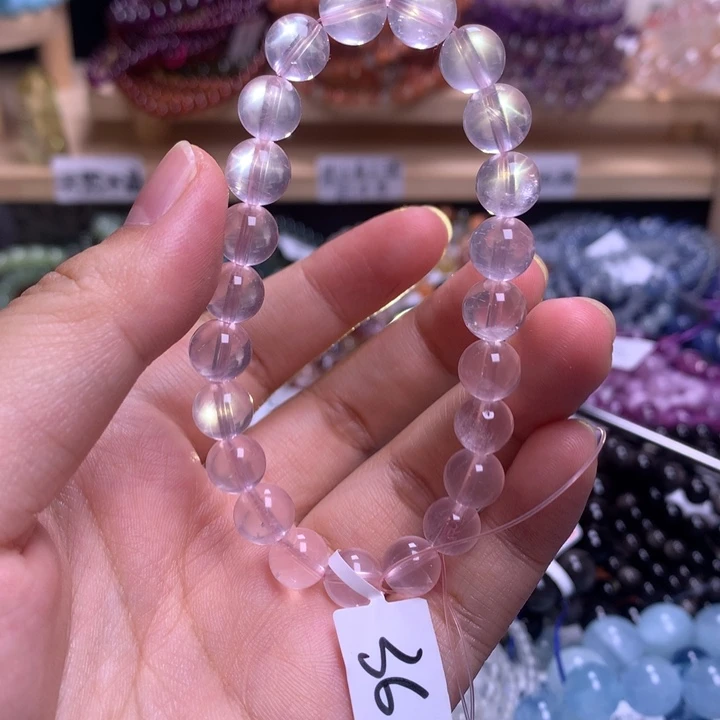 未镶嵌手串水晶8.2莫粉