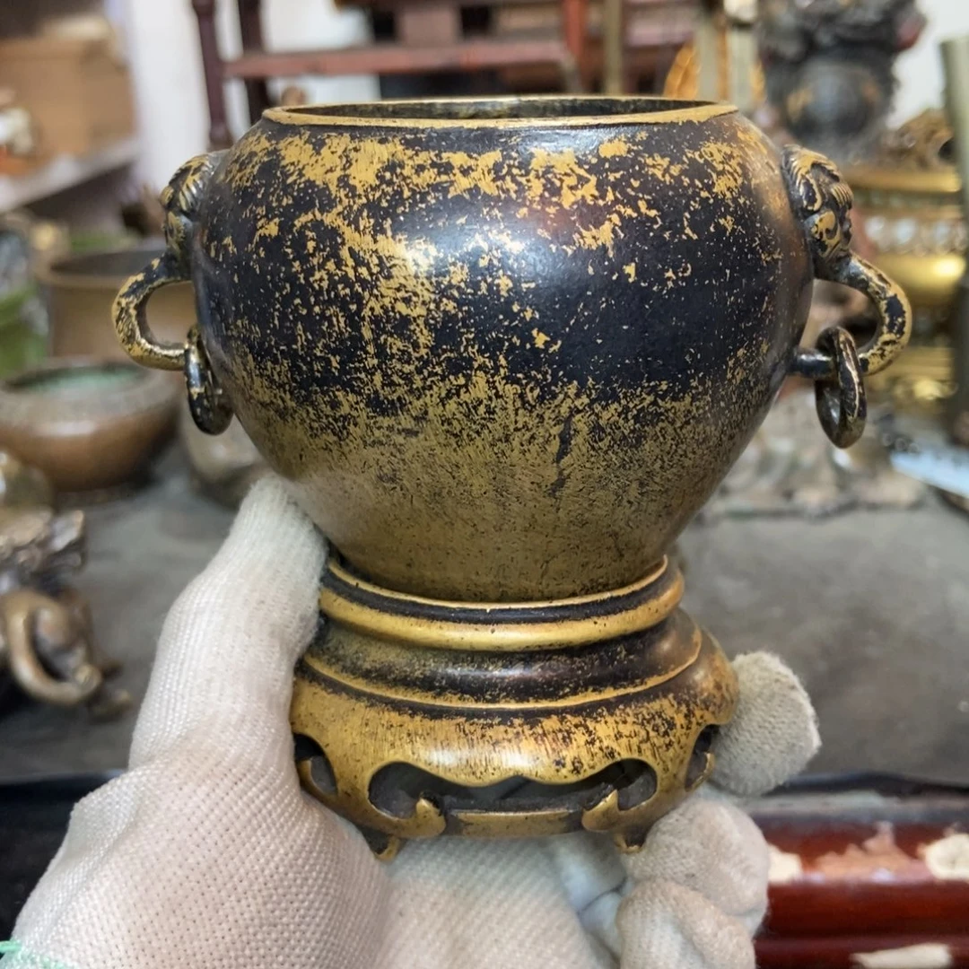 用***8铜器工艺品摆件香炉摆件