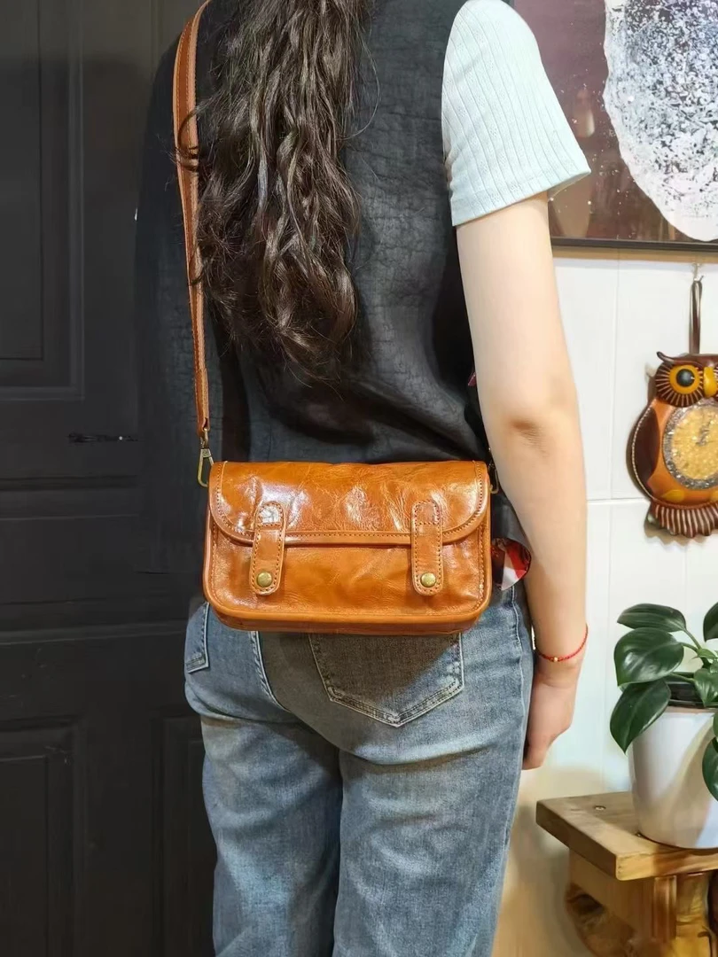 可折叠斜挎包邮差包单肩手机包斑马镶嵌相机包手提式