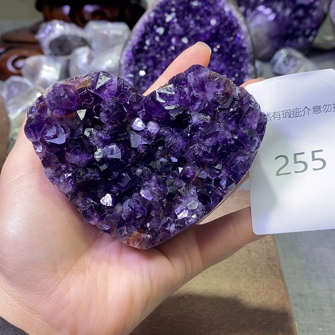 紫晶珠宝半成品未镶嵌