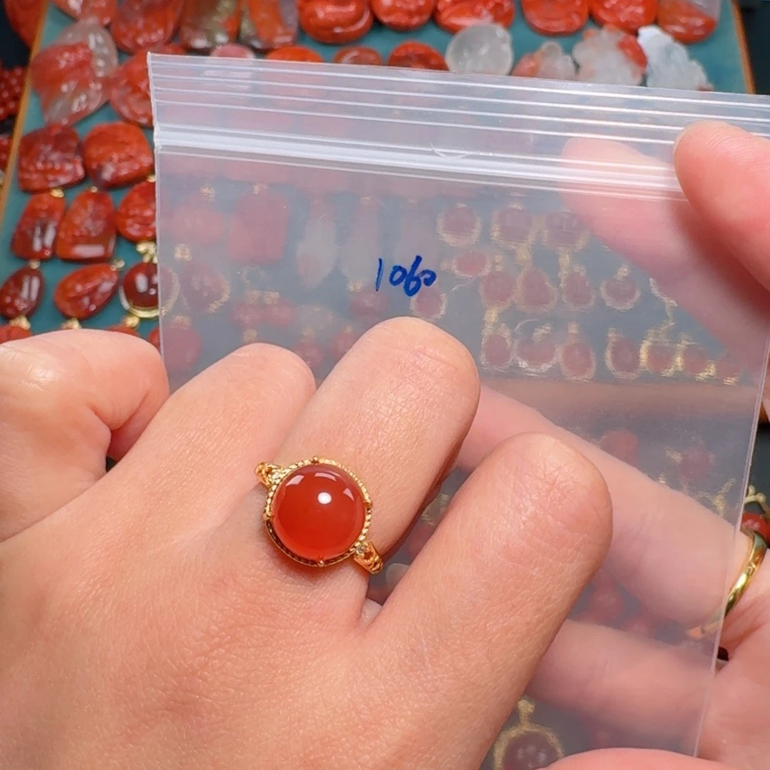 南红玛瑙南红银S925镶嵌