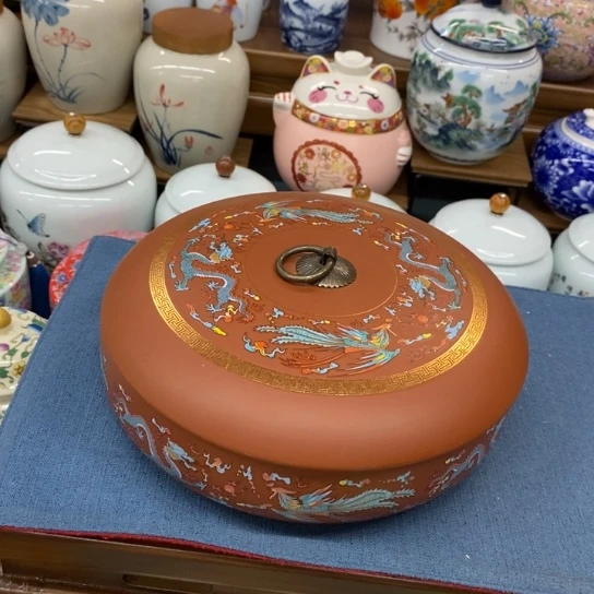 瓷片陶瓷茶叶罐密封罐