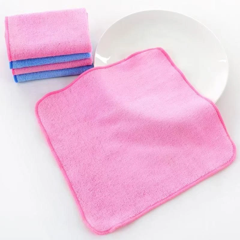 艾草纤维+竹纤维抗菌方巾家用吸水柔软多用方巾四方洗脸巾洗碗巾