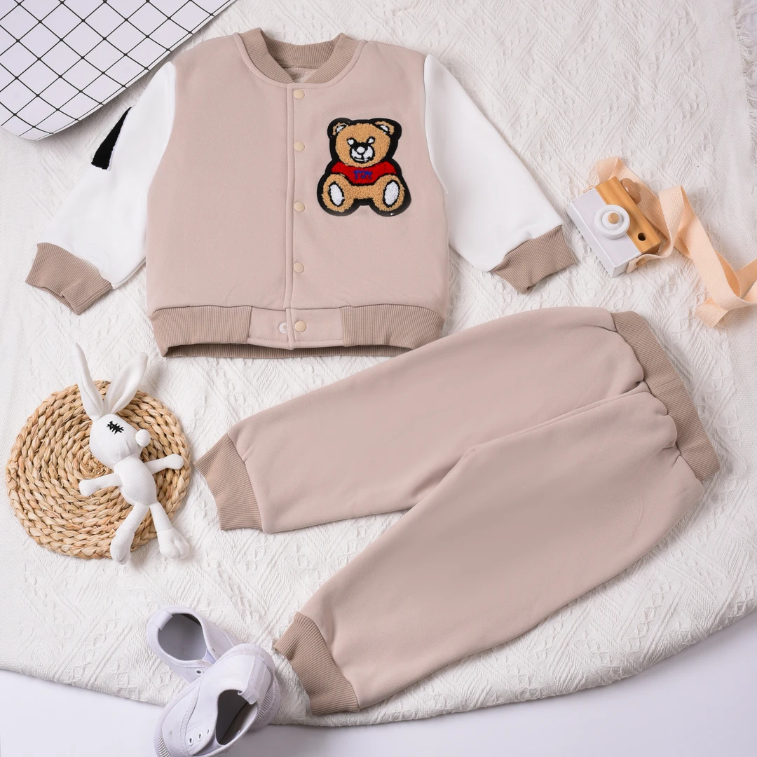 小熊分体套装春秋