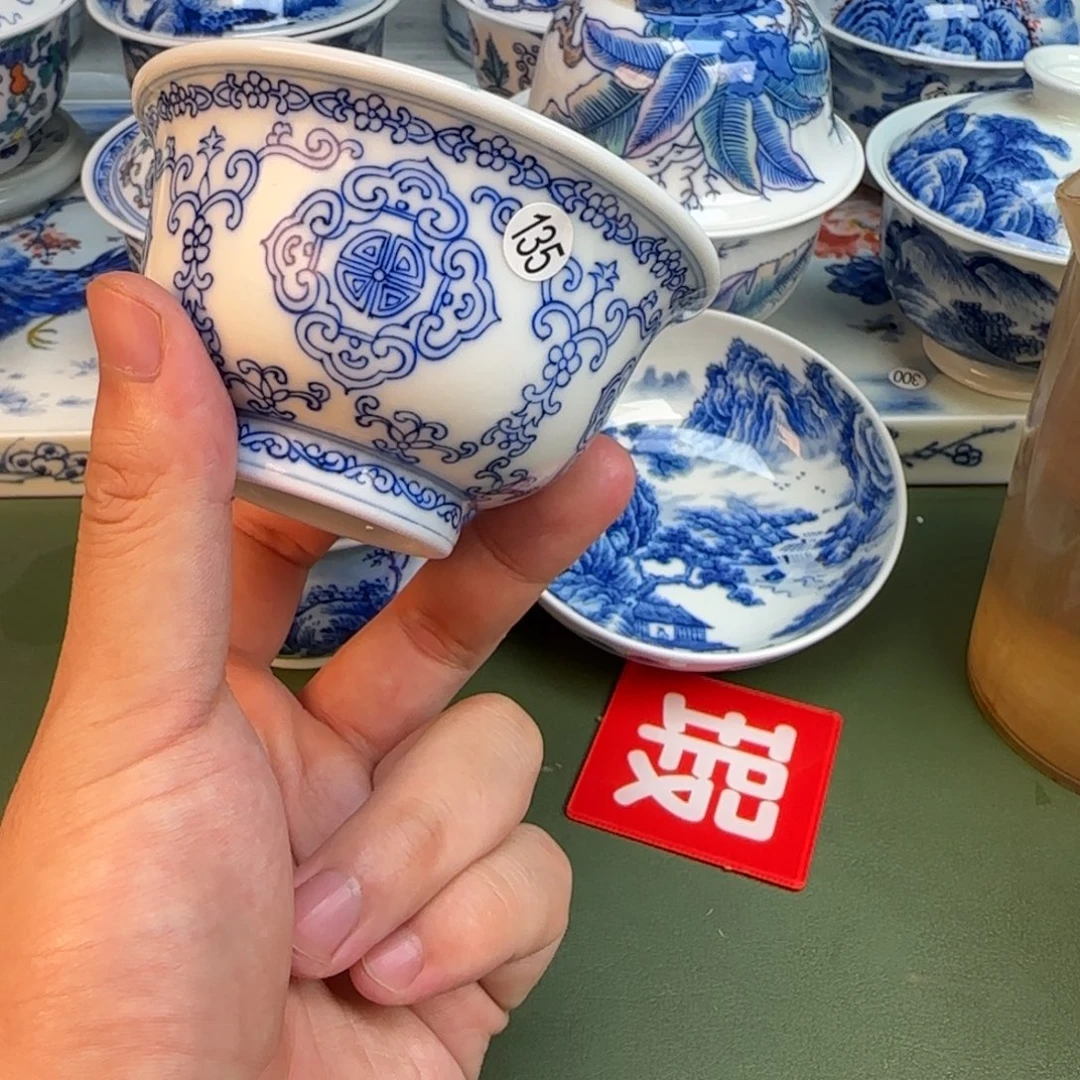 彦祖纯手工手绘茶具135