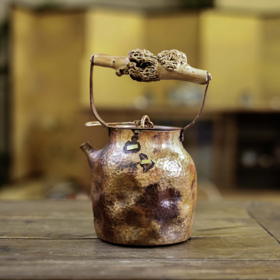 【福器】日式树瘤补丁提梁壶（器不同0055）