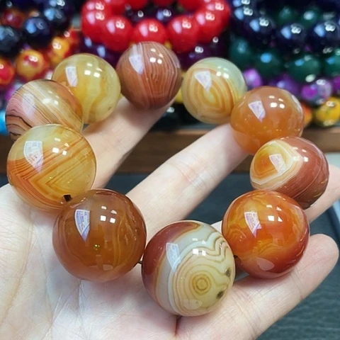 玛瑙未镶嵌手饰巴西梦幻冰彩24