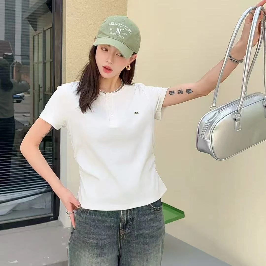 蕾丝拼接短袖夏季百搭上衣