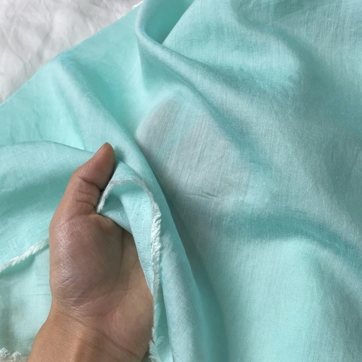 天丝（莱赛尔纤维）蓝绿色人鱼姬透2米