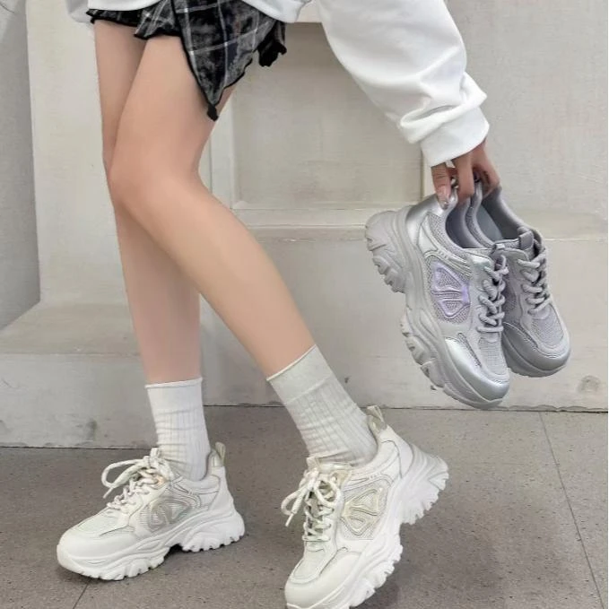 8853大码女鞋休闲运动鞋老爹鞋百搭舒适韩版小众潮流ins时尚网红