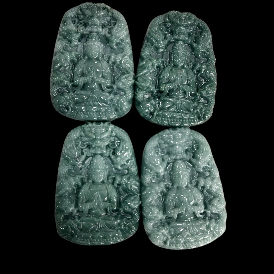 【先鉴后发】天然翡翠A货 九龙护主观音 ZL-01（多样性发货拍一发一）