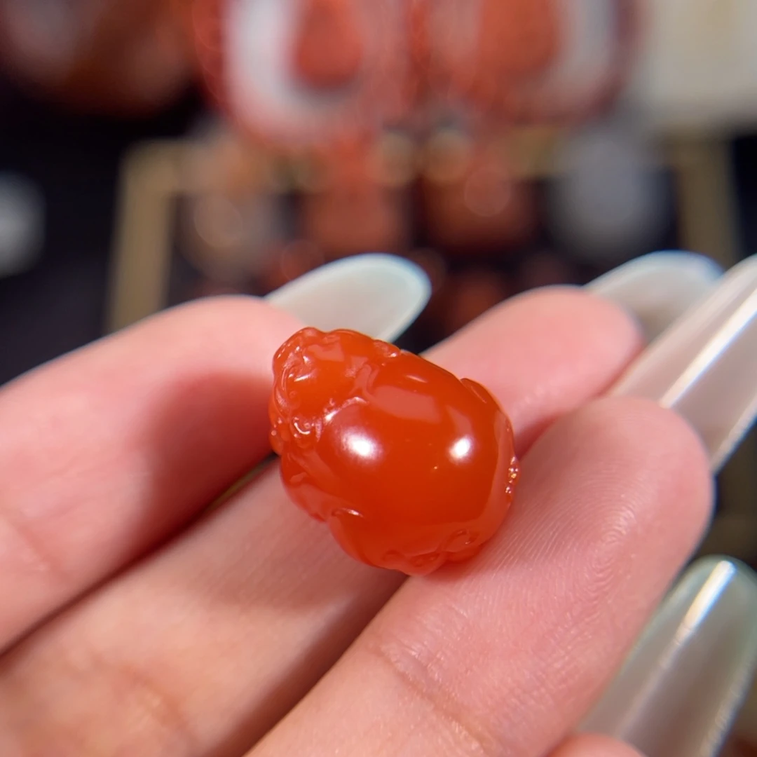 南红玛瑙未镶嵌貔貅17.2*13.3