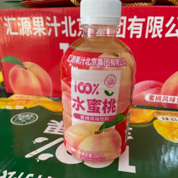 汇源果汁饮料水蜜桃味一箱15瓶