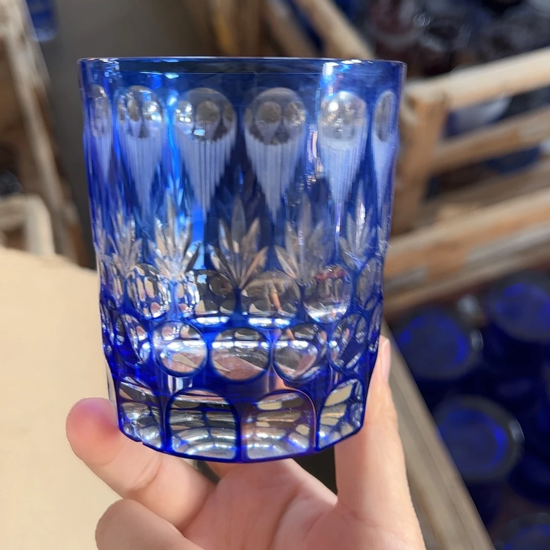 水晶玻璃平底款微瑕一个