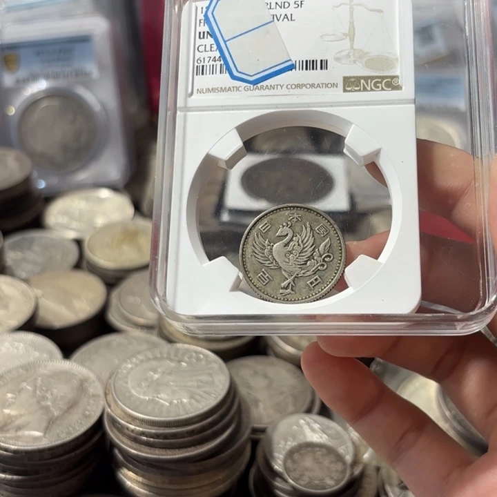 风***舟普通金属币日本单凤银币