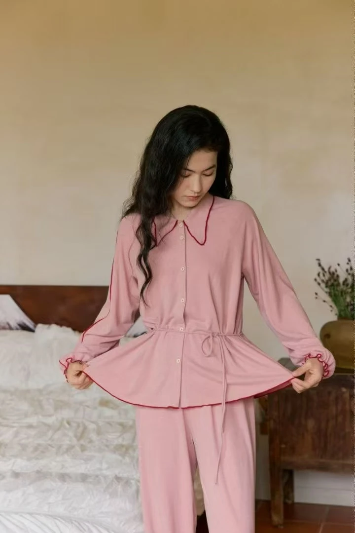 朵朵可可长裤长袖睡衣家居服套装252cz016