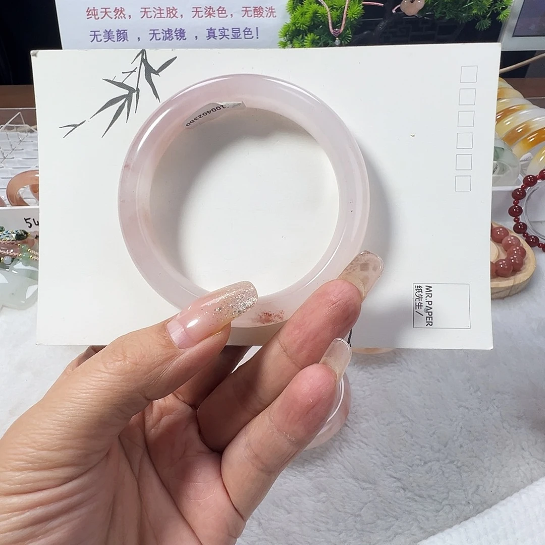 品***石英质玉（金丝玉）未镶嵌手镯