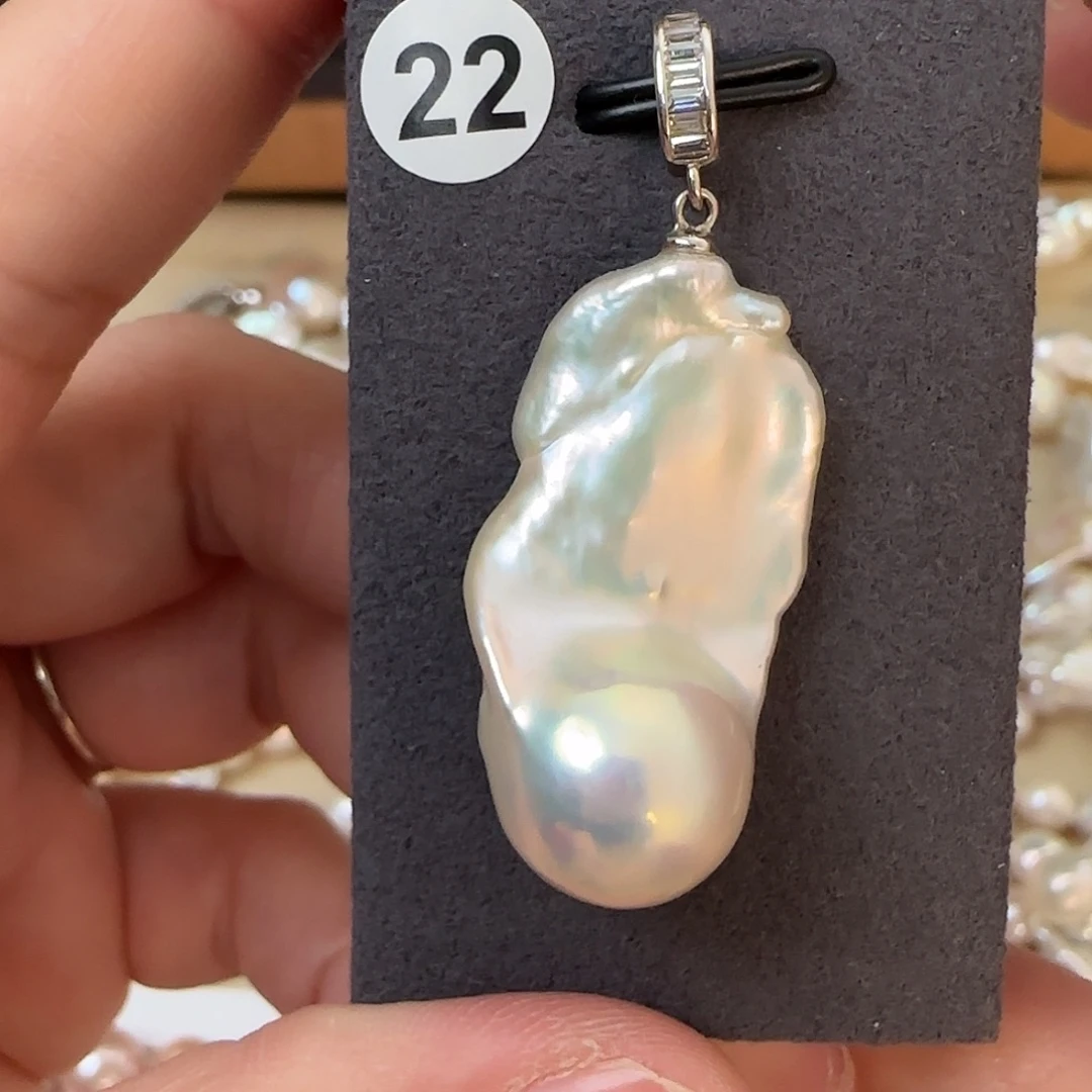 淡水珍珠颈饰银S925镶嵌