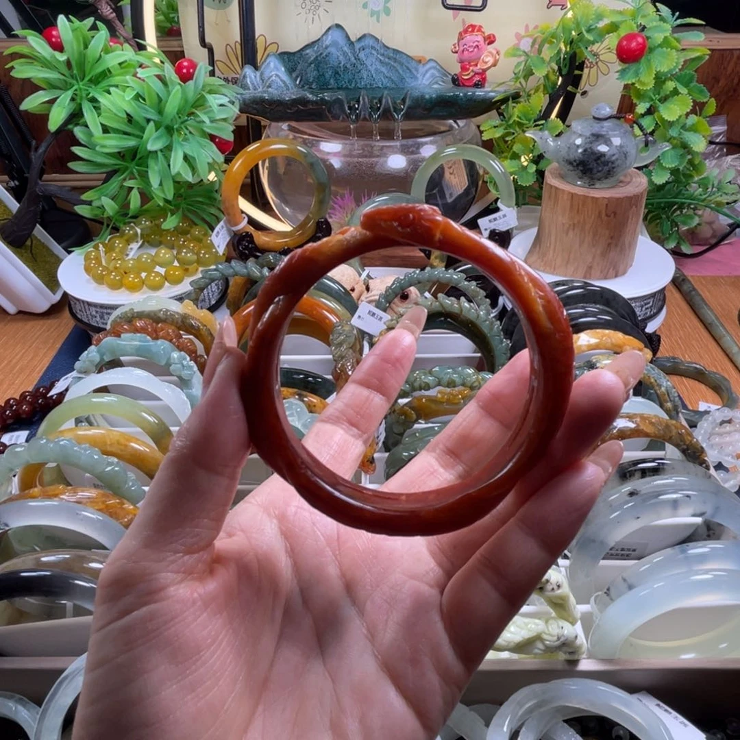 未镶嵌蛇纹石玉手镯