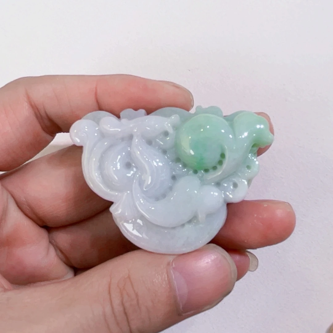 翡翠未镶嵌吊坠(赠链)代编织