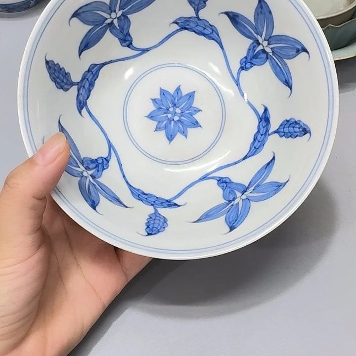 古***售摆件陶瓷制品纯手工青花碗