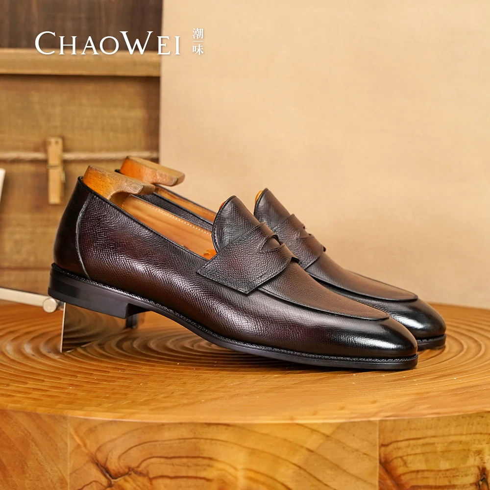 【布雷克手工缝线】潮味夏季上新乐福鞋休闲鞋软底防滑百搭时尚K31