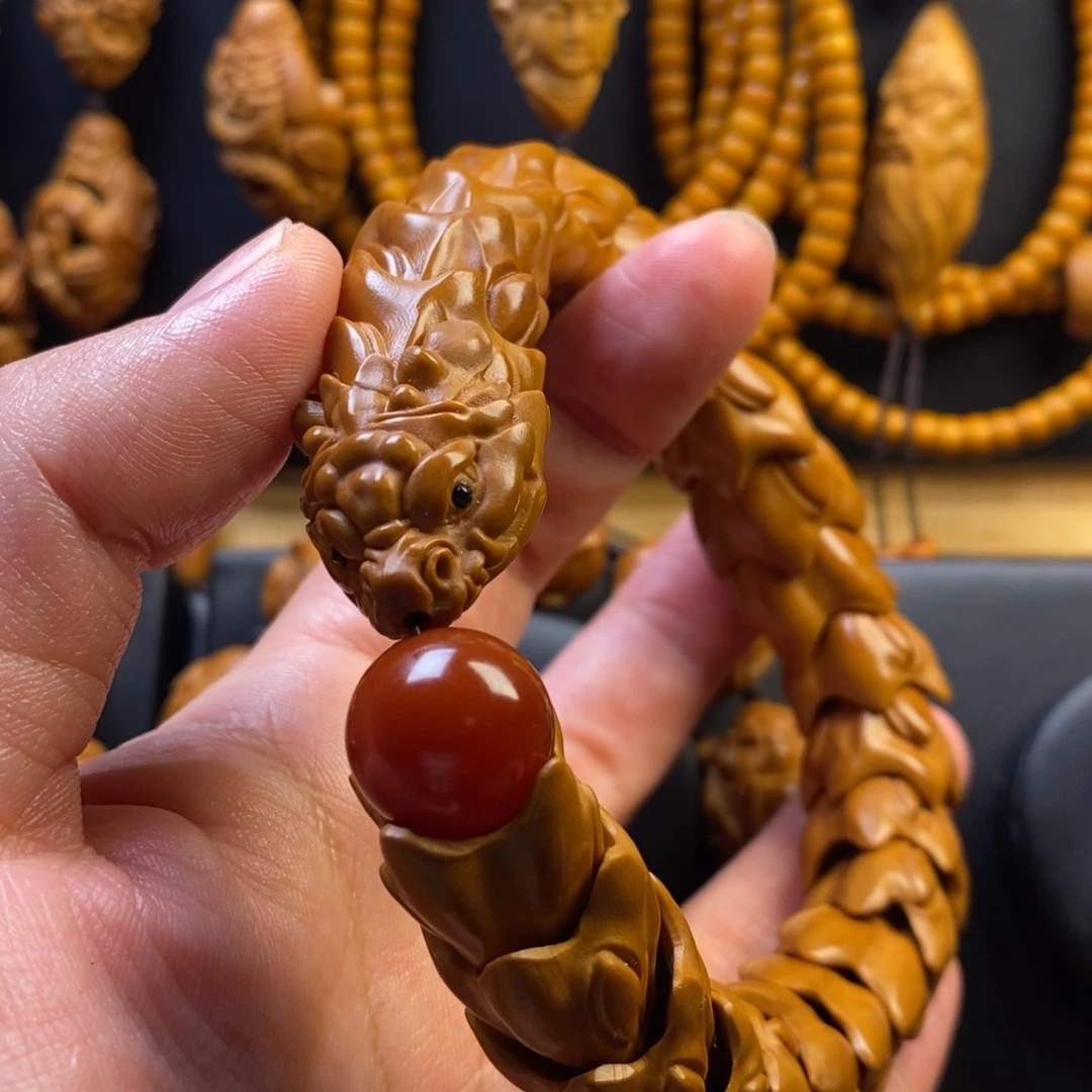 橄榄核手串龙骨串